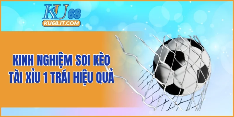 Kinh nghiệm soi kèo tài xỉu 1 trái hiệu quả